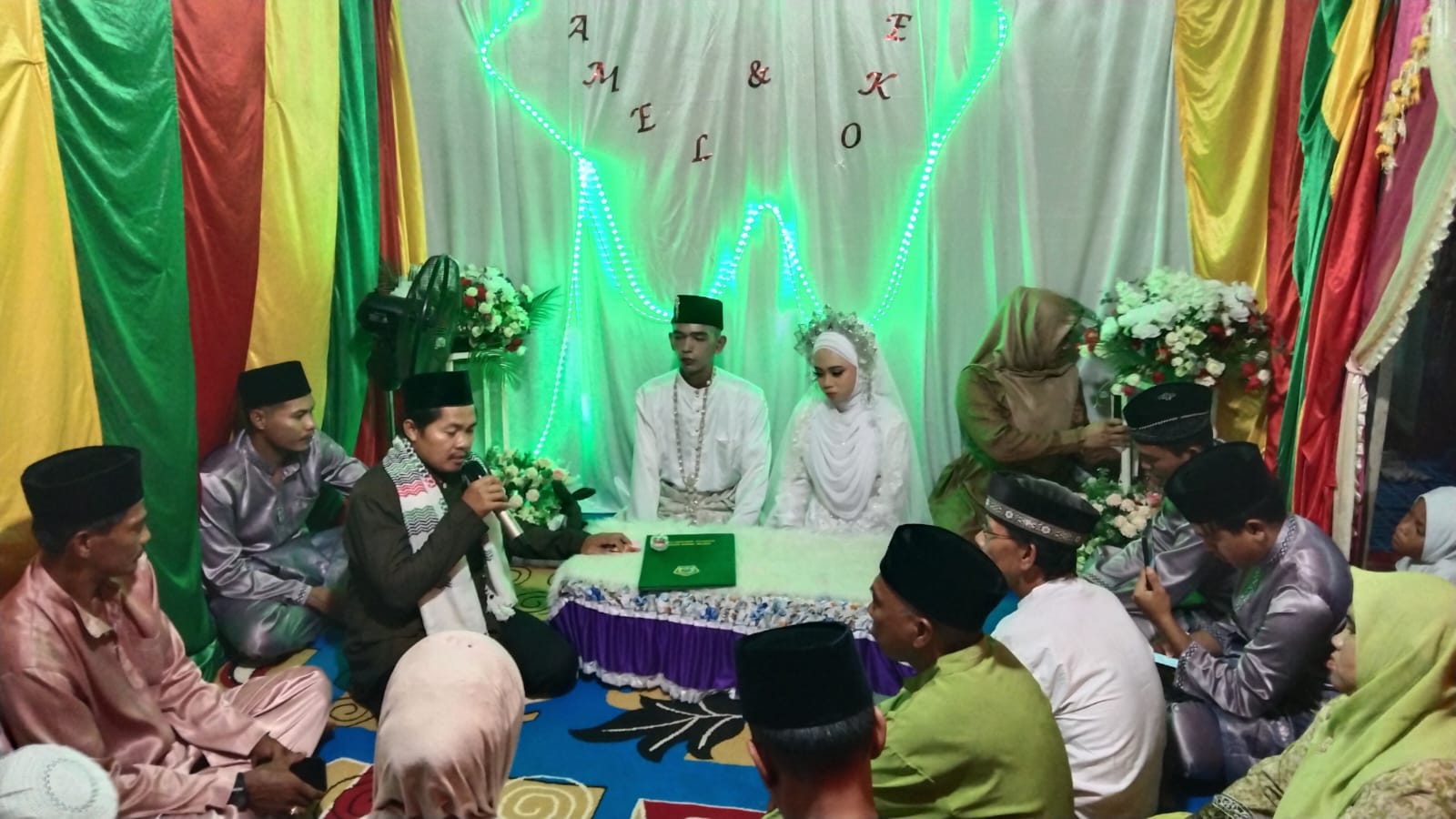 Utamakan Pelayanan Prima, Kepala KUA Bunguran Utara Pimpin Langsung Akad Nikah Malam Hari